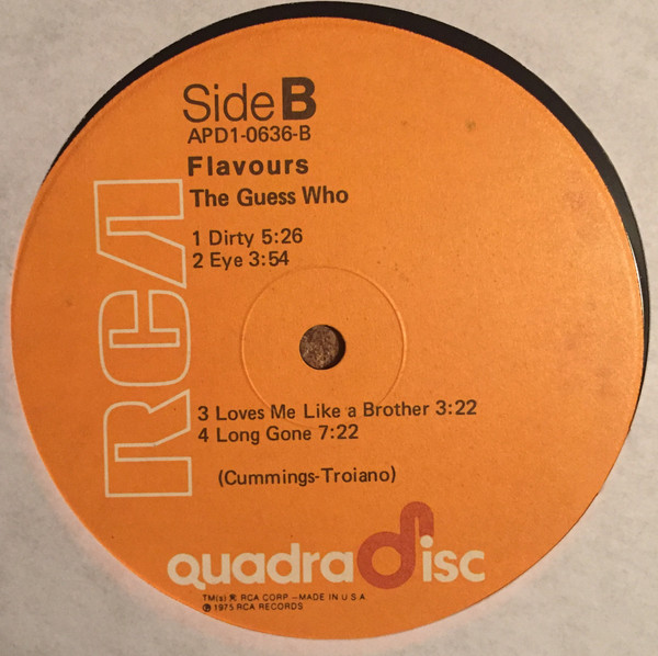 The Guess Who - Flavours | RCA (APD1-0636) - 4 The Guess Who - Flavours | RCA (APD1-0636) - 4