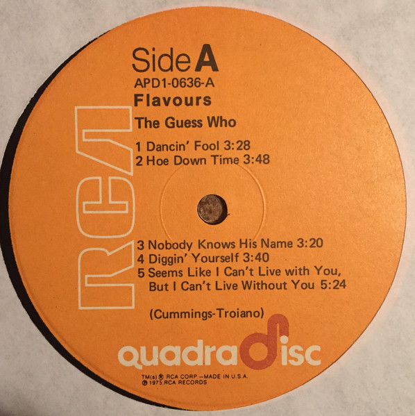 The Guess Who - Flavours | RCA (APD1-0636) - 3 The Guess Who - Flavours | RCA (APD1-0636) - 3