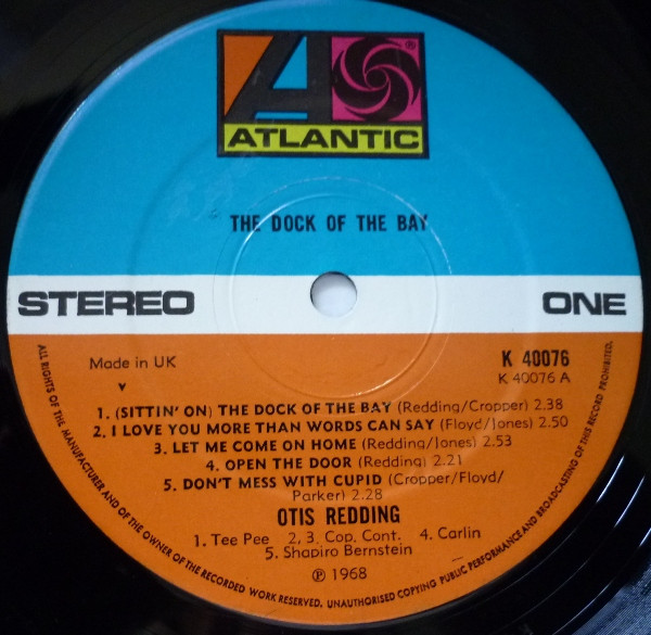 Otis Redding - The Dock Of The Bay | Atlantic (K 40076) - 3