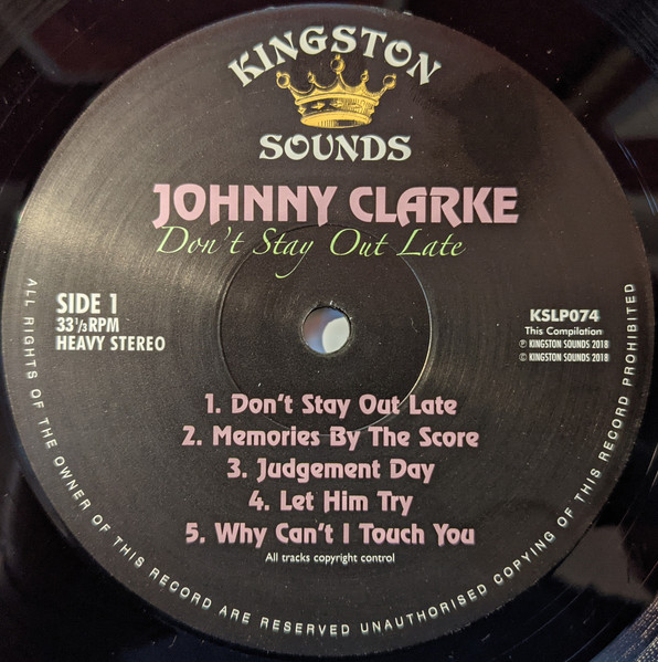 Johnny Clarke - Don't Stay Out Late - Vinilo | Kingston Sounds (KSLP074) - 3 Johnny Clarke - Don't Stay Out Late - Vinilo | Kingston Sounds (KSLP074) - 3