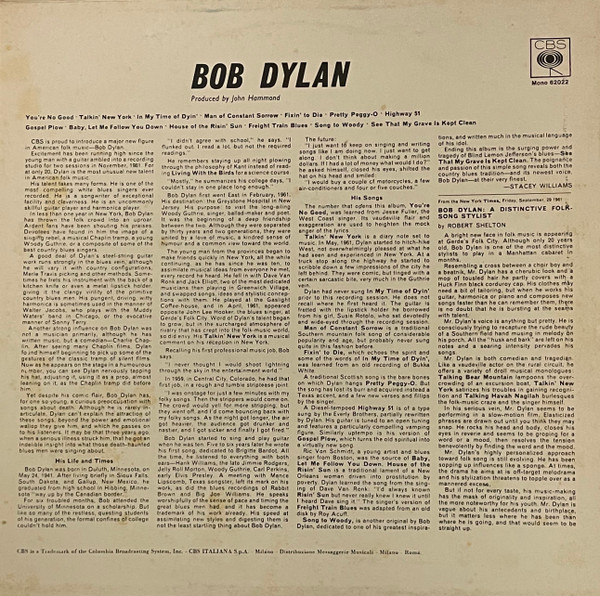 Bob Dylan - Bob Dylan | CBS (62022) - 4 Bob Dylan - Bob Dylan | CBS (62022) - 4