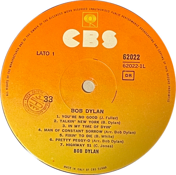 Bob Dylan - Bob Dylan | CBS (62022) - 2 Bob Dylan - Bob Dylan | CBS (62022) - 2