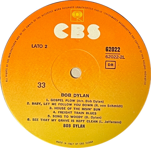 Bob Dylan - Bob Dylan | CBS (62022) - 3 Bob Dylan - Bob Dylan | CBS (62022) - 3