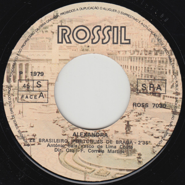 Alexandra - Zé Brasileiro Português De Braga | Rossil (ROSS-7030) - 3