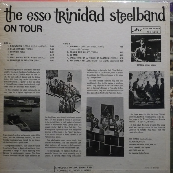 The Esso Trinidad Steel Band - On Tour | Arc Records (ACM 5009) - 2 The Esso Trinidad Steel Band - On Tour | Arc Records (ACM 5009) - 2