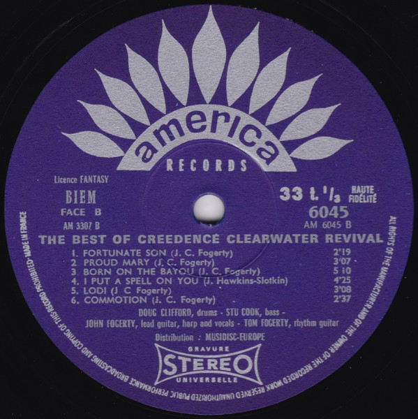 Creedence Clearwater Revival - The Best Of Creedence Clearwater Revival | America Records (6045) - 4 Creedence Clearwater Revival - The Best Of Creedence Clearwater Revival | America Records (6045) - 4