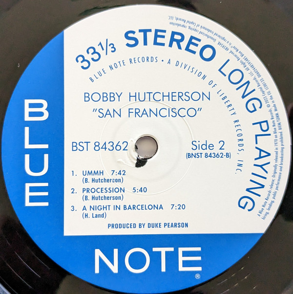 Bobby Hutcherson Featuring Harold Land - San Francisco | Blue Note (4859548) - 2