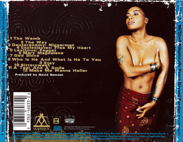 Me'Shell NdegéOcello - Peace Beyond Passion | Maverick (9 46033-2) - 2