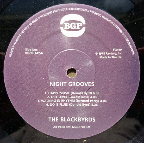 The Blackbyrds - Night Grooves | BGP Records (BGPD 147) - 3