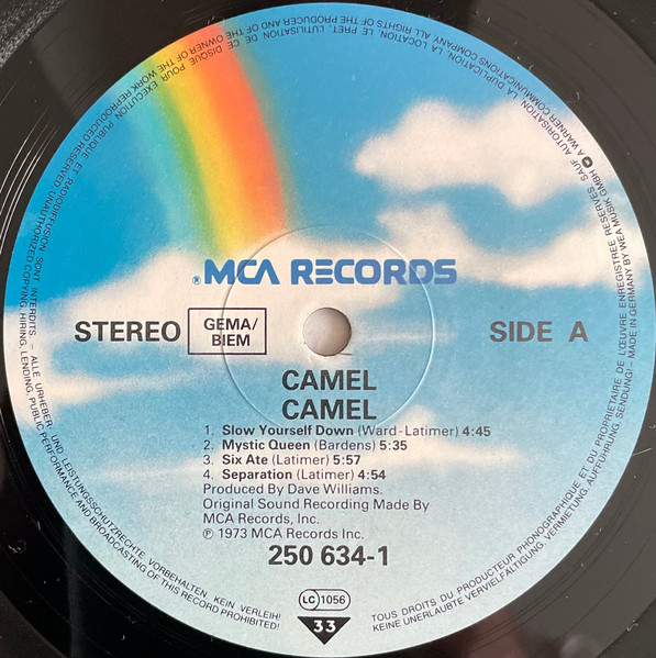 Camel - Camel | MCA Records (250 634-1) - 3 Camel - Camel | MCA Records (250 634-1) - 3