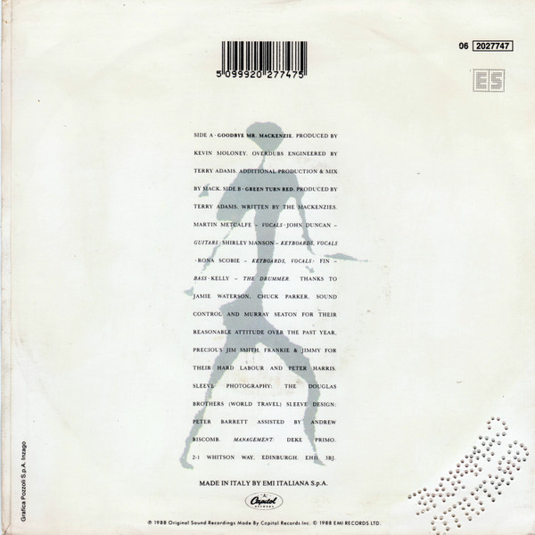 Goodbye Mr. Mackenzie - Goodbye Mr. Mackenzie | Capitol Records (06 2027747) - 2