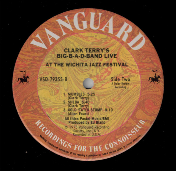 Clark Terry's Big Bad Band - Clark Terry's Big-B-a-d-Band Live At The Wichita Jazz Festival 1974 | Vanguard (VSD 79355) - 4