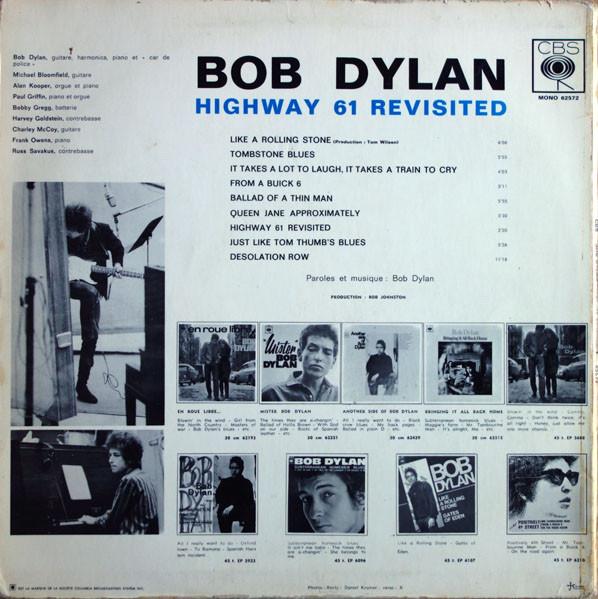 Bob Dylan - Highway 61 Revisited | CBS (62572) - 4
