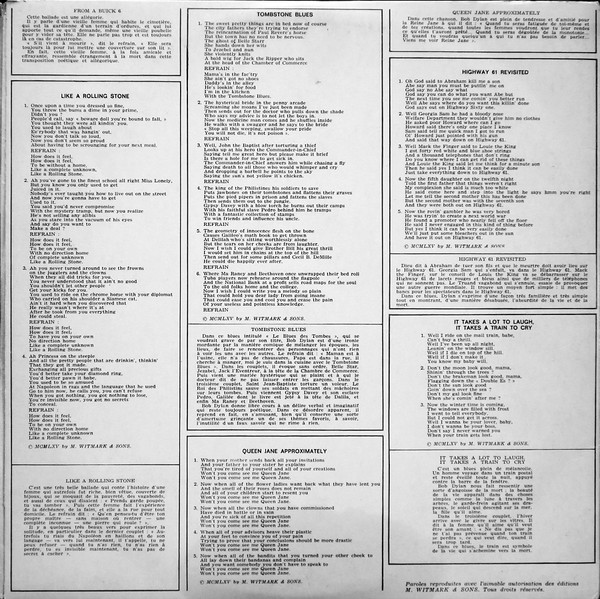 Bob Dylan - Highway 61 Revisited | CBS (62572) - 3