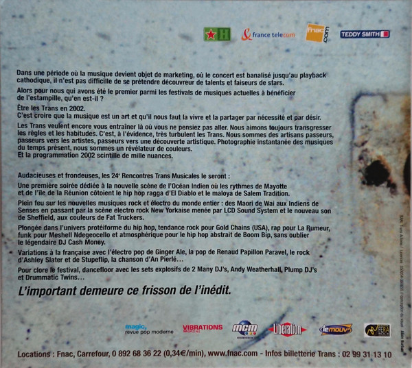 Various - Trans Musicales 2002 Rennes France | Trans Musicales De Rennes (TRANS 24) - 2