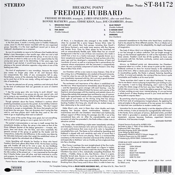 Freddie Hubbard - Breaking Point | Blue Note (B0033315-01) - 4