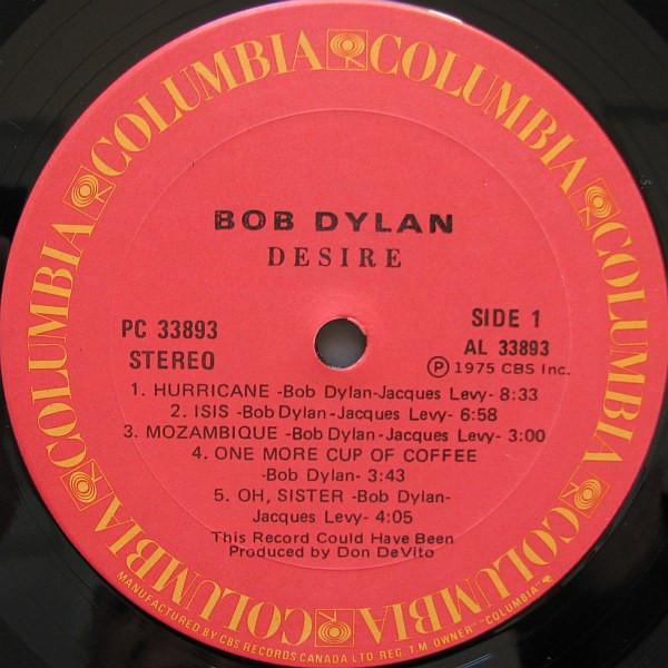 Bob Dylan - Desire | Columbia (PC 33893) - 4