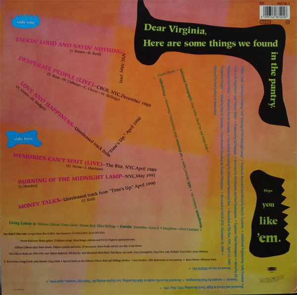 Living Colour - Biscuits | Epic (EPC 468740 1) - 2 Living Colour - Biscuits | Epic (EPC 468740 1) - 2