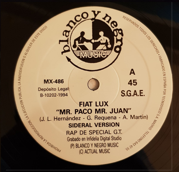Fiat Lux - Mr. Paco Mr. Juan | Blanco Y Negro (MX-486) - 3