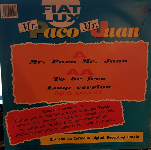 Fiat Lux - Mr. Paco Mr. Juan | Blanco Y Negro (MX-486) - 2