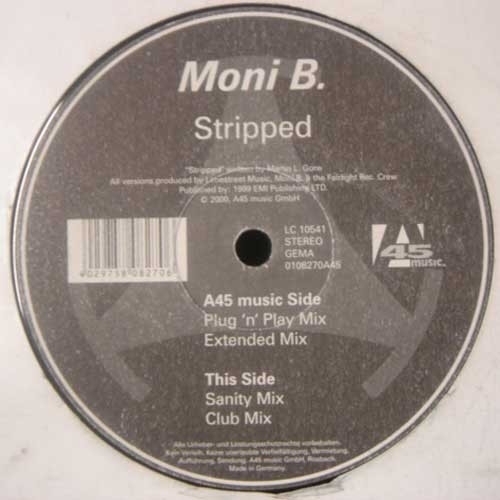 Moni B. - Stripped | A45 Music (0108270A45) - main