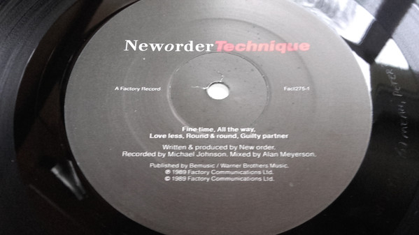 New Order - Technique | Factory (Fact275) - main