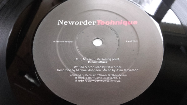 New Order - Technique | Factory (Fact275) - 2