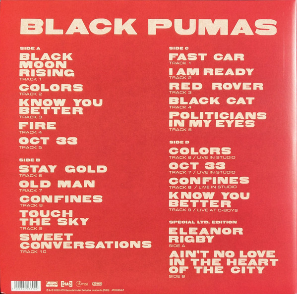 Black Pumas - Black Pumas | ATO Records (ATO0534LP) - 3