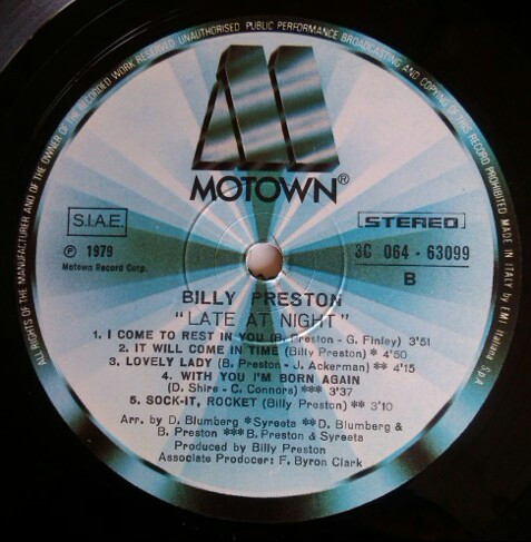Billy Preston - Late At Night | Motown (3C 064-63099) - 4