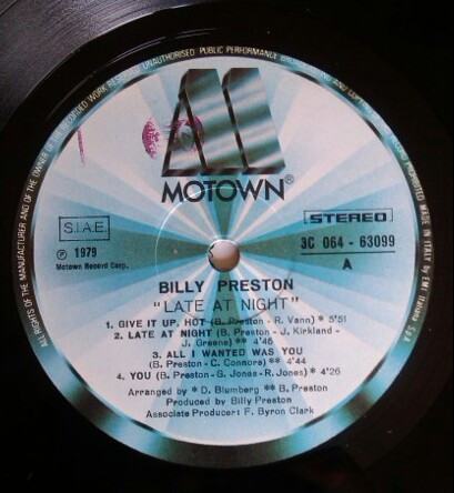 Billy Preston - Late At Night | Motown (3C 064-63099) - 3