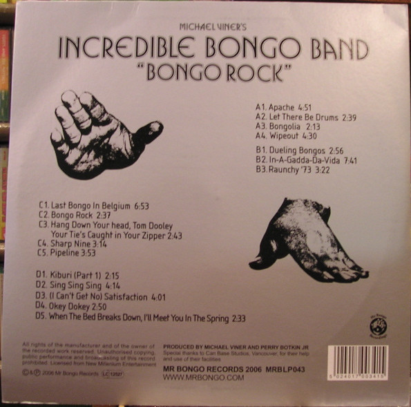 The Incredible Bongo Band - Bongo Rock | Mr Bongo (MRBLP043) - 2