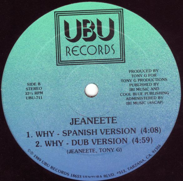 Jeaneete - Why | UBU Records (UBU-711) - 4