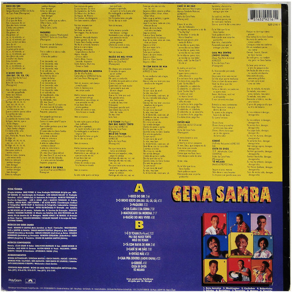 Gera Samba - É O Tchan | Polydor (529 216-1) - 2 Gera Samba - É O Tchan | Polydor (529 216-1) - 2