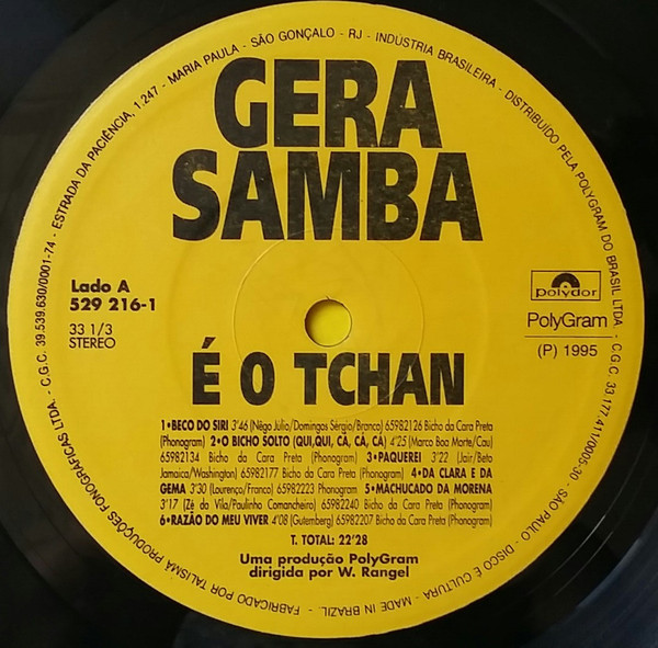 Gera Samba - É O Tchan | Polydor (529 216-1) - 3 Gera Samba - É O Tchan | Polydor (529 216-1) - 3