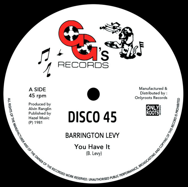 Barrington Levy - You Have It | GG's Records (none)