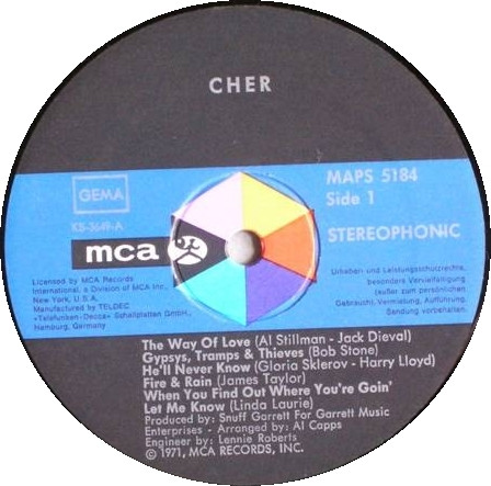 Cher - Cher | MCA Records (MAPS 5184) - 3