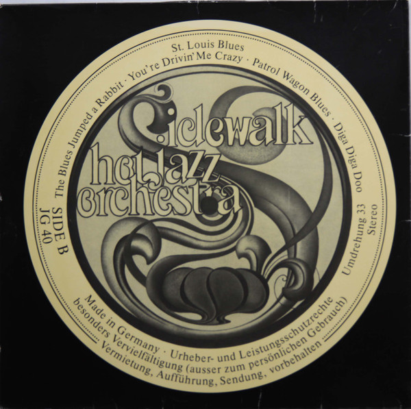 Sidewalk Hot Jazz Orchestra - Sidewalk Hot Jazz Orchestra | JG-Records (JG 040) - main