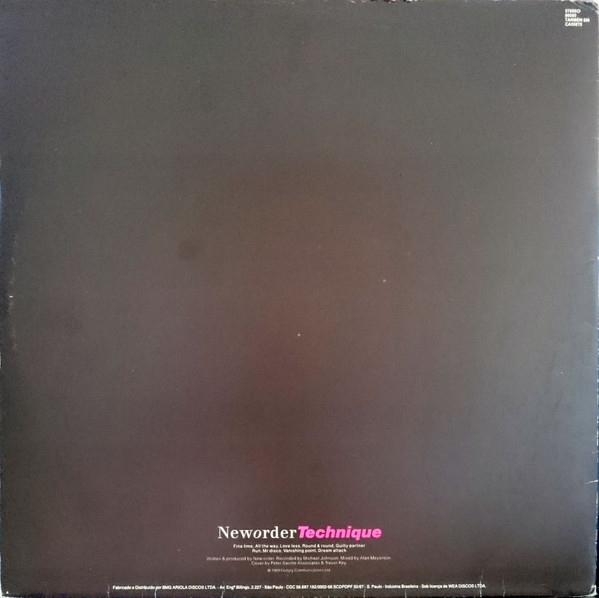 New Order - Technique | WEA (670.9010) - 2