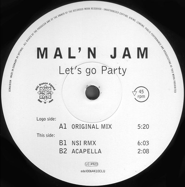 Mal'n Jam - Let's Go Party | Club Tools (edel0064410CLU) - 3 Mal'n Jam - Let's Go Party | Club Tools (edel0064410CLU) - 3