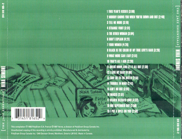 Nina Simone - The Essential Nina Simone | Verve Records (314 518 165-2) - 3