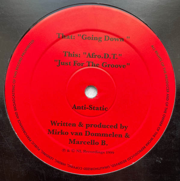 Anti-Static - Going Down / Afro D.T. | NL Recordings (NL703) Anti-Static - Going Down / Afro D.T. | NL Recordings (NL703)