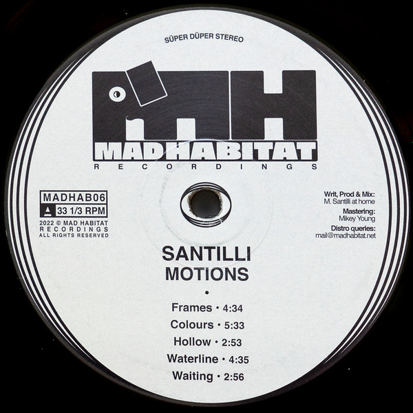 Santilli - Motions | Mad Habitat Recordings (MADHAB06) - 3 Santilli - Motions | Mad Habitat Recordings (MADHAB06) - 3