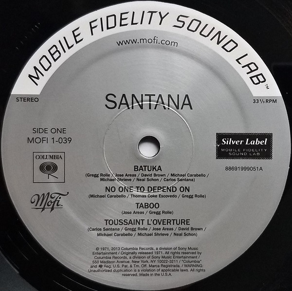 Santana - Santana III | Mobile Fidelity Sound Lab (MOFI 1-039) - 3