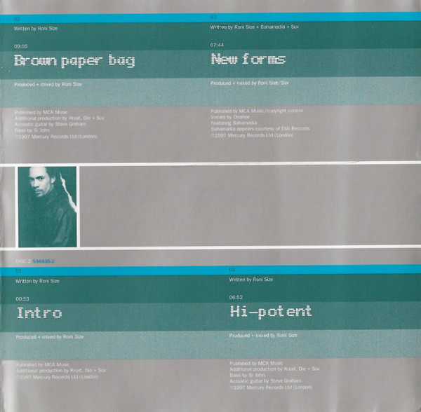 Roni Size / Reprazent - New Forms | Mercury (534 933-2) - 3 Roni Size / Reprazent - New Forms | Mercury (534 933-2) - 3