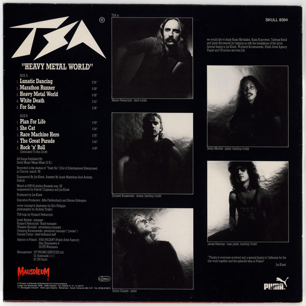 TSA - Heavy Metal World | Mausoleum Records (SKULL 8394) - 2