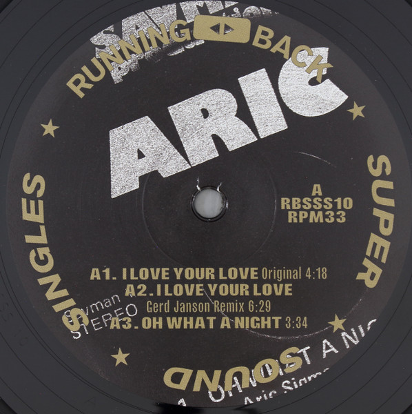 Aric Sigman - I Love Your Love | Running Back (RBSSS10) - 3