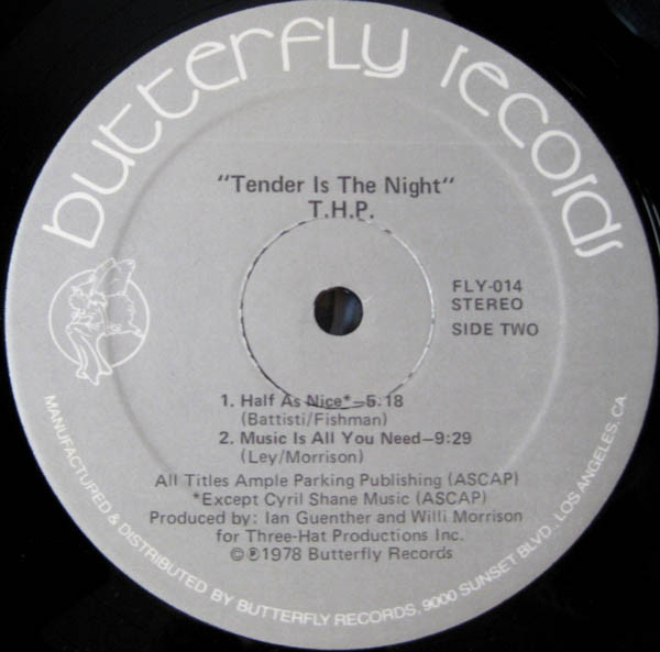 THP Orchestra - THP #2 - Tender Is The Night | Butterfly Records (FLY-014) - 4 THP Orchestra - THP #2 - Tender Is The Night | Butterfly Records (FLY-014) - 4