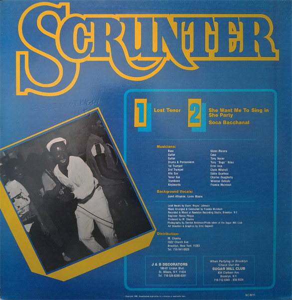 Scrunter - Soca Bacchanal | Hibiscus Records (NC 0011) - 2