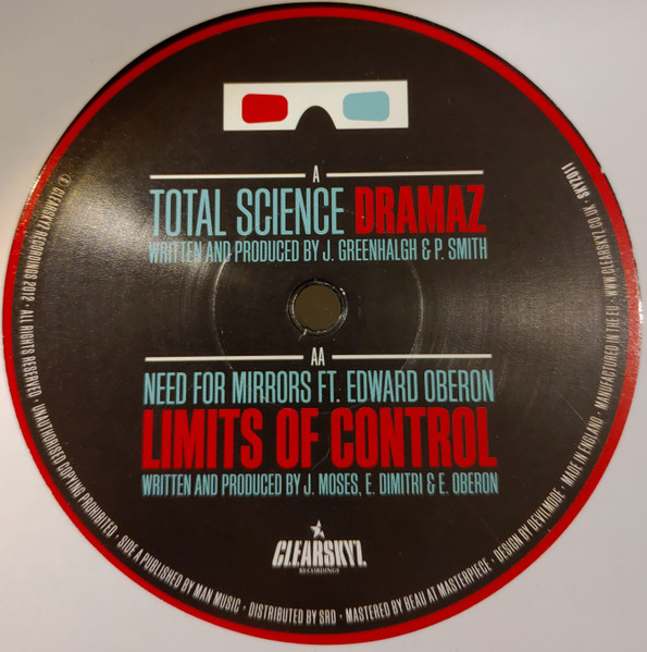 Total Science / Need For Mirrors Featuring Edward Oberon - Dramaz / Limits Of Control | Clear Skyz (SKYZ011) - 3