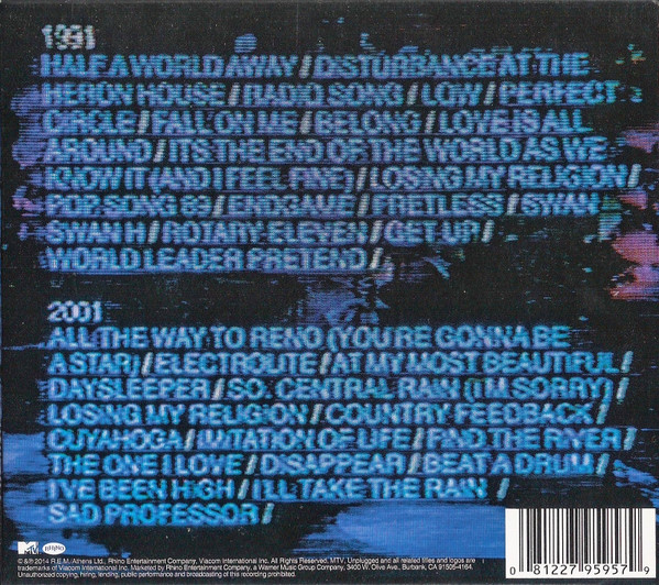R.E.M. - Unplugged 1991 & 2001 (The Complete Sessions) CD | Rhino Records (R2-541570) - 3
